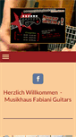 Mobile Screenshot of fabiani-guitars.de