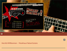 Tablet Screenshot of fabiani-guitars.de